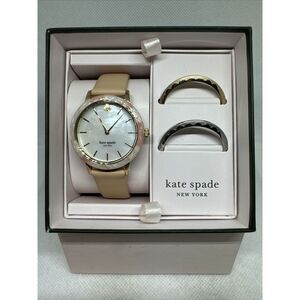 Kate Spade KSW1520B Scallop Three-hand Interchangeable Topring Watch YAY128